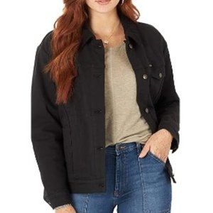 Wrangler Black Sherpa Memory Maker Jacket Size L